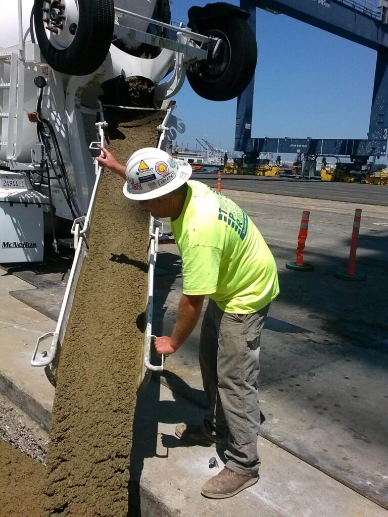 Concrete Slurry Pour Back