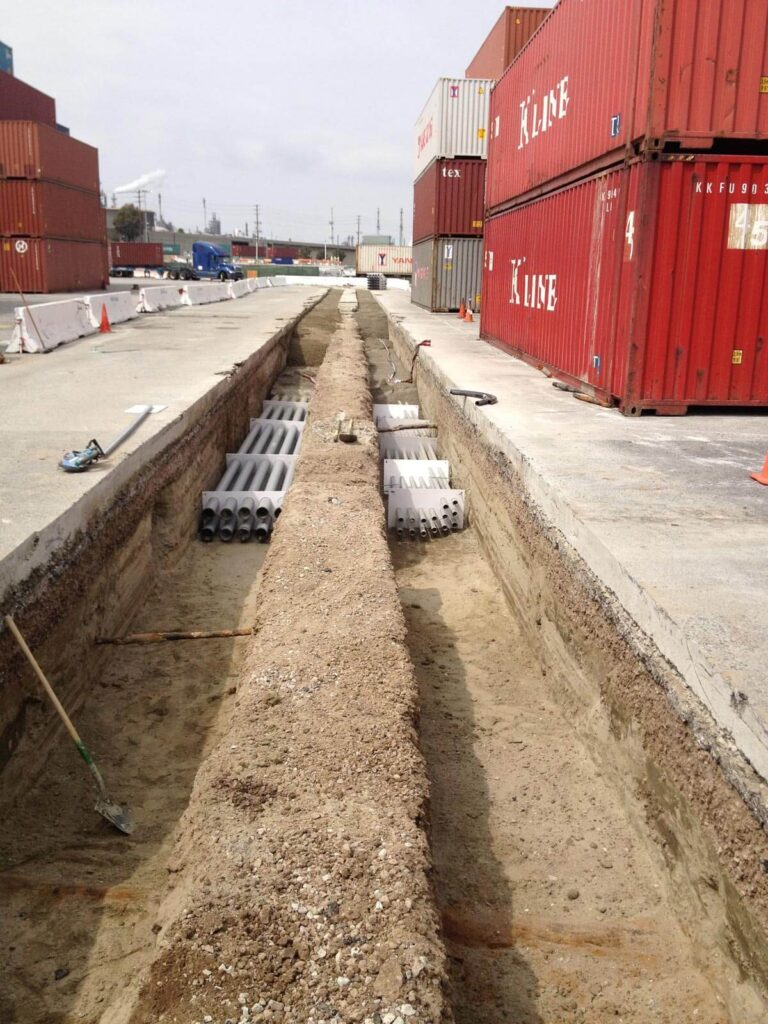 Excavation and Conduit Installation