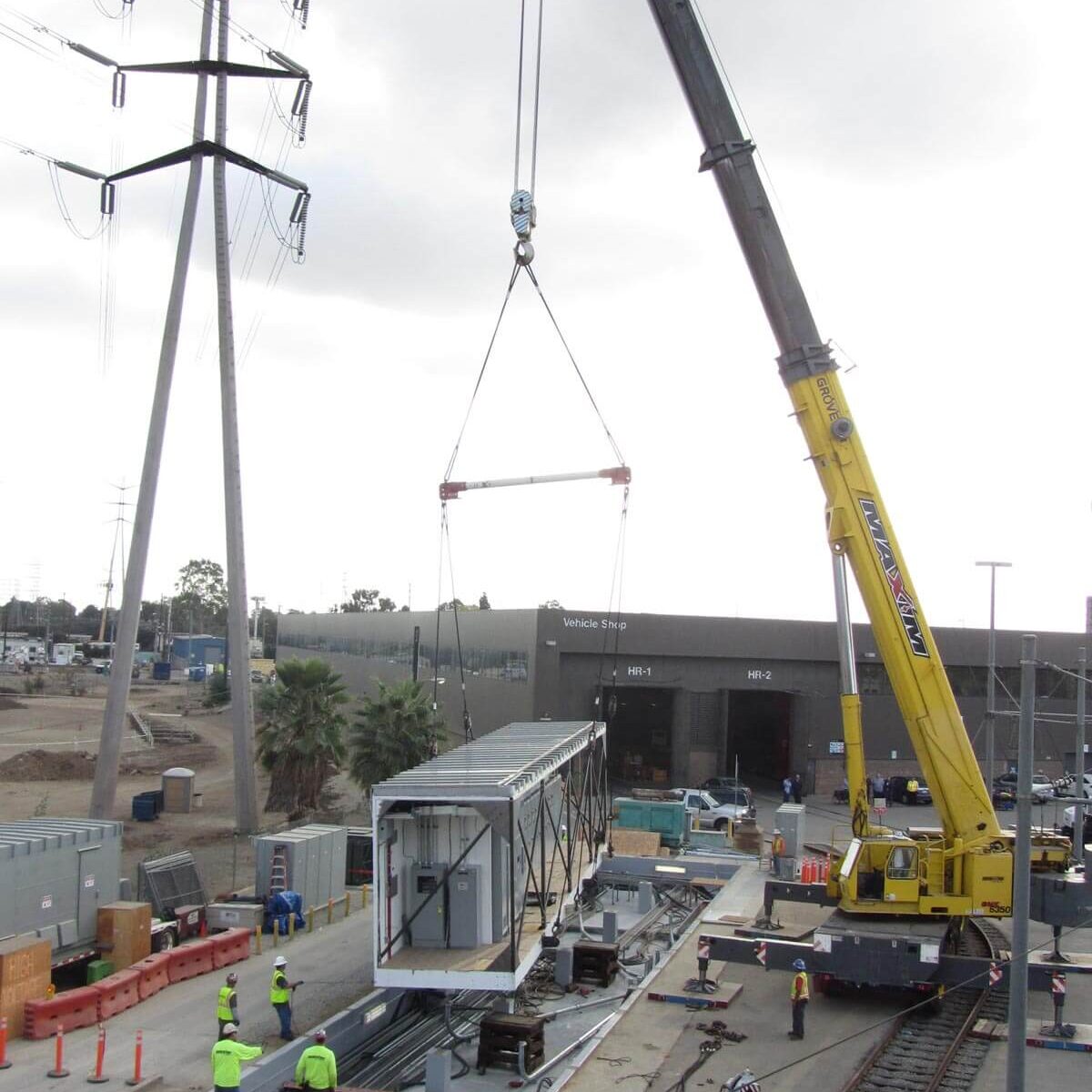 Installing Metro Electrical Substation